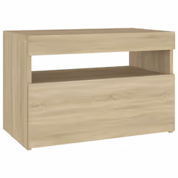 VidaXL 3082781 Table de nuit et table de chevet Chêne - Vue supplémentaire 8