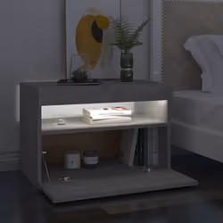 VidaXL 3082782 Table de nuit et table de chevet Couleur du béton - Vue supplémentaire 4