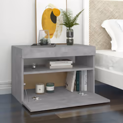 VidaXL 3082782 Table de nuit et table de chevet Couleur du béton - Vue supplémentaire 6