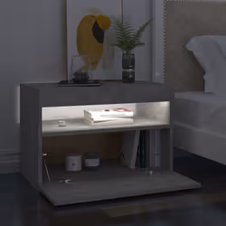 VidaXL 3082783 Table de nuit et table de chevet Couleur du béton - Vue supplémentaire 4
