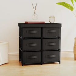Vidaxl - Armoire de rangement avec 6 tiroirs 55x29x55 cm Noir Acier