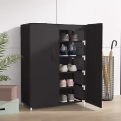 Avec un design simple mais pratique, cette armoire à chaussures à 5 niveaux est conçue pour accueillir toute une collection d ...