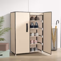 Avec un design simple mais pratique, cette armoire à chaussures à 5 niveaux est conçue pour accueillir toute une collection d ...