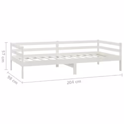 VidaXL 806931 canapé lit sofa Blanc - Vue supplémentaire 8