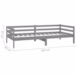 VidaXL 806932 canapé lit sofa Gris - Vue supplémentaire 8