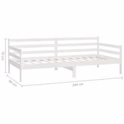 VidaXL 806936 canapé lit sofa Blanc - Vue supplémentaire 8