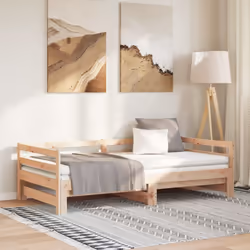Le lit en bois multifonctionnel peut être utilisé comme un canapé pendant la journée, ou comme un lit pendant la nuit pour of ...