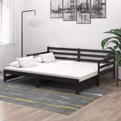 VidaXL 806959 canapé lit sofa Noir