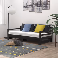 VidaXL 806959 canapé lit sofa Noir