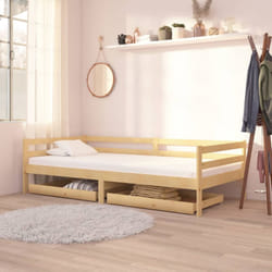 Vidaxl - Tiroirs de lit 2 pcs Bois de pin massif