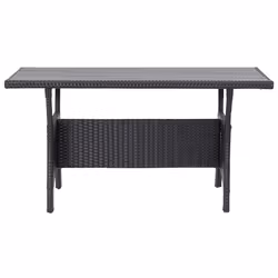 VidaXL 316585 table de jardin Noir