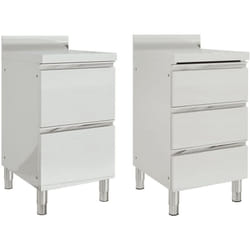 Vidaxl - Armoires de cuisine commerciale 2 pcs Acier inoxydable