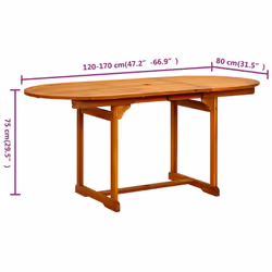 VidaXL 316564 table de jardin - Vue supplémentaire 8