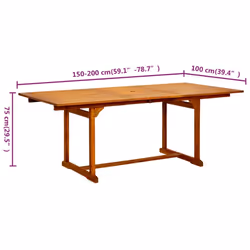 VidaXL 316566 table de jardin - Vue supplémentaire 8