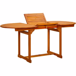 Cette table à dîner en bois ajoute une touche de charme rustique à votre jardin, terrasse ou patio ! Matériau durable : le bo ...