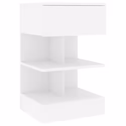 VidaXL 808649, Blanc, Bois, 400 mm, 350 mm, 650 mm, 2 pièce(s)