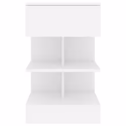 VidaXL 808649 Table de nuit et table de chevet Blanc - Vue supplémentaire 5