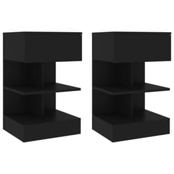 VidaXL 808651 Table de nuit et table de chevet Noir