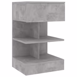 VidaXL 808657, Couleur du béton, Bois, 400 mm, 350 mm, 650 mm, 2 pièce(s)
