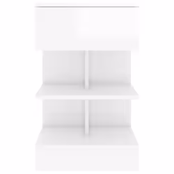 VidaXL 808660 Table de nuit et table de chevet Blanc - Vue supplémentaire 5