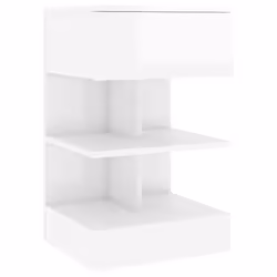 VidaXL 808661 Table de nuit et table de chevet Blanc - Vue supplémentaire 5