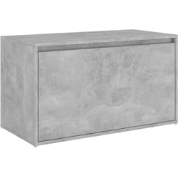Banc d'entrée 80x40x45 cm Gris béton Bois d'ingénierie vidaXL