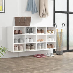 Armoires à chaussures 2 pcs Blanc 52,5x30x50 cm Vidaxl