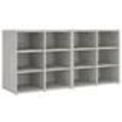 vidaXL Armoires à chaussures 2 pcs Gris béton 52,5x30x50 cm - TU