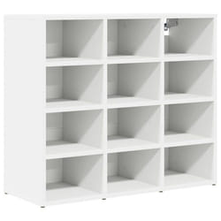 Vidaxl - Cabinet À Chaussures Blanc 77.5 X 30 X 67 Cm Bois D'Ingénierie
