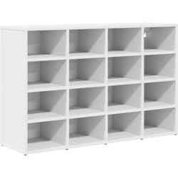 Cabinet à chaussures Blanc 103x30x51 cm Bois d'ingénierie Vidaxl