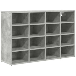 Vidaxl - Cabinet à chaussures avec étagère Gris béton 103 x 30 x 67 cm