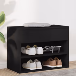Ce banc à chaussures, au design élégant, est un excellent supplément à votre intérieur et garde vos chaussures organisées et  ...
