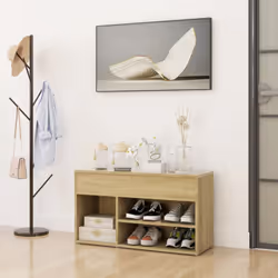 Ce banc à chaussures, au design élégant, est un excellent supplément à votre intérieur et garde vos chaussures organisées et  ...