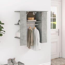 Vidaxl - Armoire de couloir Gris béton 97,5x37x99 cm Bois d'ingénierie