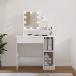 Description générale Cette coiffeuse au design unique, avec ses lignes droites raffinées et sa forme asymétrique, ne manquera ...
