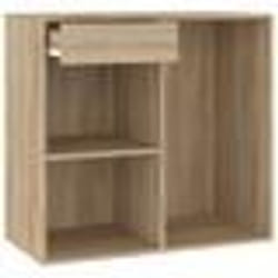 vidaXL Armoire cosmétique Chêne sonoma 80x40x75 cm Bois d'ingénierie - TU