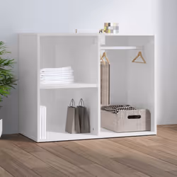 Dites adieu à la perte d'objets et apportez chez vous cette armoire de dressing élégante et fonctionnelle ! Elle combine desi ...