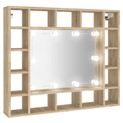 VidaXL 808867 miroir de salle de bain et armoire de rangement pour évier