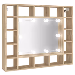 VidaXL 808867 miroir de salle de bain et armoire de rangement pour évier
