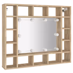 VidaXL 808867 miroir de salle de bain et armoire de rangement pour évier