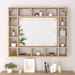 VidaXL 808867 miroir de salle de bain et armoire de rangement pour évier - Vue supplémentaire 5