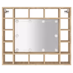VidaXL 808867 miroir de salle de bain et armoire de rangement pour évier - Vue supplémentaire 7