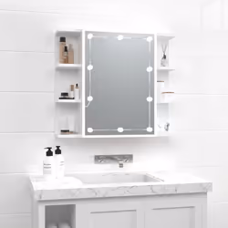 VidaXL 808873 miroir de salle de bain et armoire de rangement pour évier