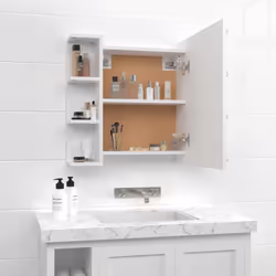 VidaXL 808873 miroir de salle de bain et armoire de rangement pour évier - Vue supplémentaire 4