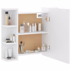 VidaXL 808873 miroir de salle de bain et armoire de rangement pour évier - Vue supplémentaire 6