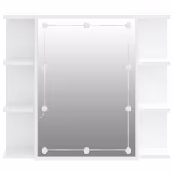 VidaXL 808873 miroir de salle de bain et armoire de rangement pour évier - Vue supplémentaire 7