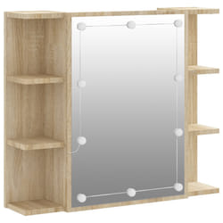 VidaXL 808876 miroir de salle de bain et armoire de rangement pour évier