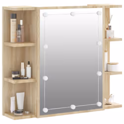 VidaXL 808876 miroir de salle de bain et armoire de rangement pour évier - Vue supplémentaire 5
