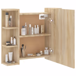 VidaXL 808876 miroir de salle de bain et armoire de rangement pour évier - Vue supplémentaire 6