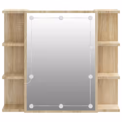 VidaXL 808876 miroir de salle de bain et armoire de rangement pour évier - Vue supplémentaire 7